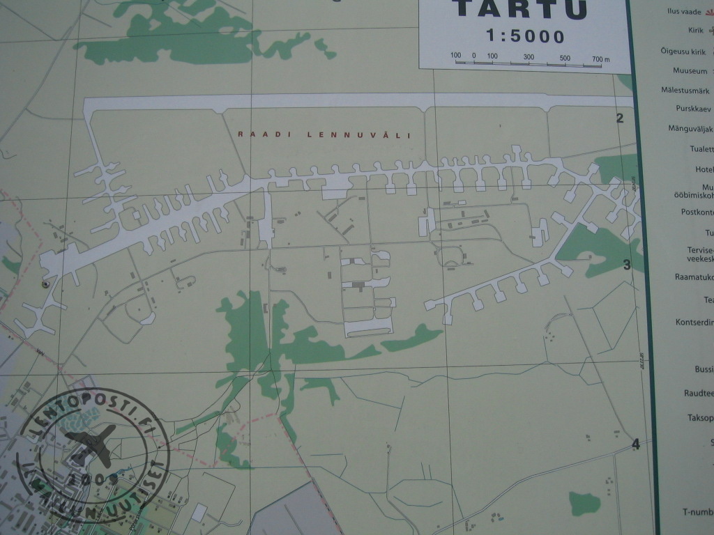 Tartu - Raadi. Alueen kartta