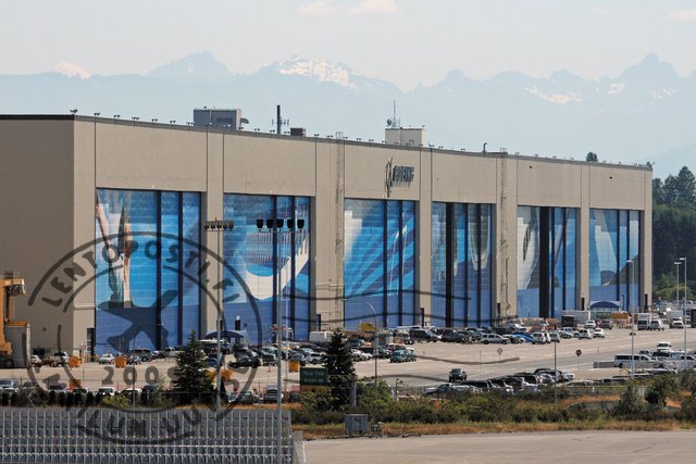 Boeingin kokoonpanolinja Everettissä.