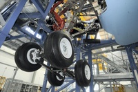 A350_XWB_landing_gear_bench_entry_into_service