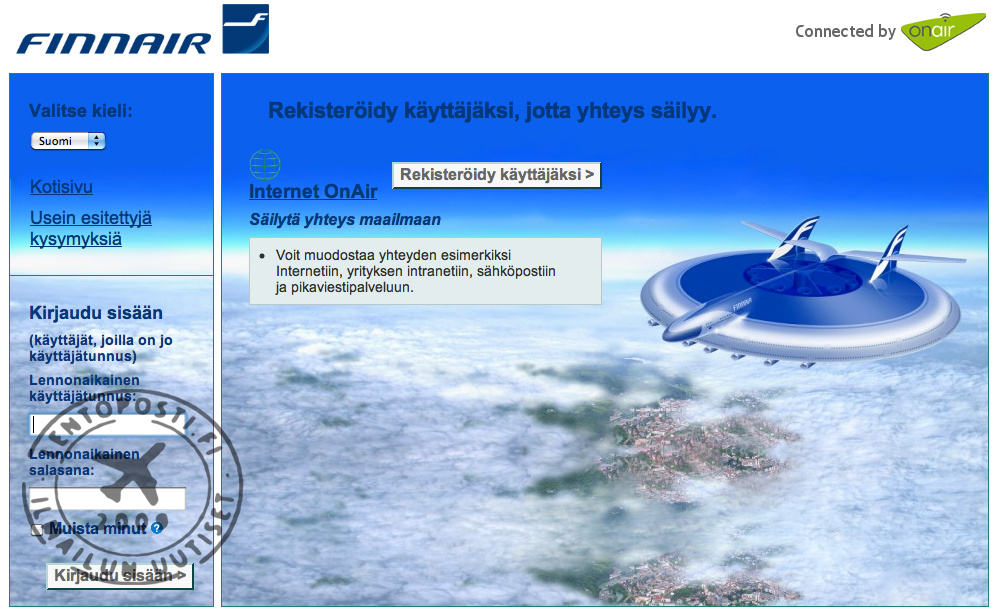 OnAir_Finnair_login