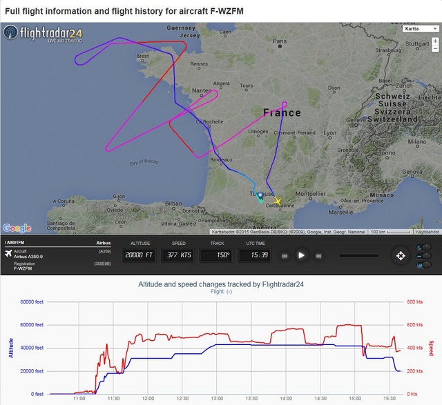 FIN_A350_1stFLT_route