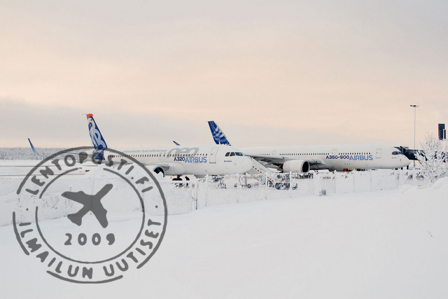 A320neo_ja_A350_Rovaniemi