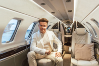 Aerocom Aviation Oy:n perustajaosakas ja kaupallinen johtaja Joonas Nurmi. Kuva: Aerocom Aviation. AeroC_Joonas